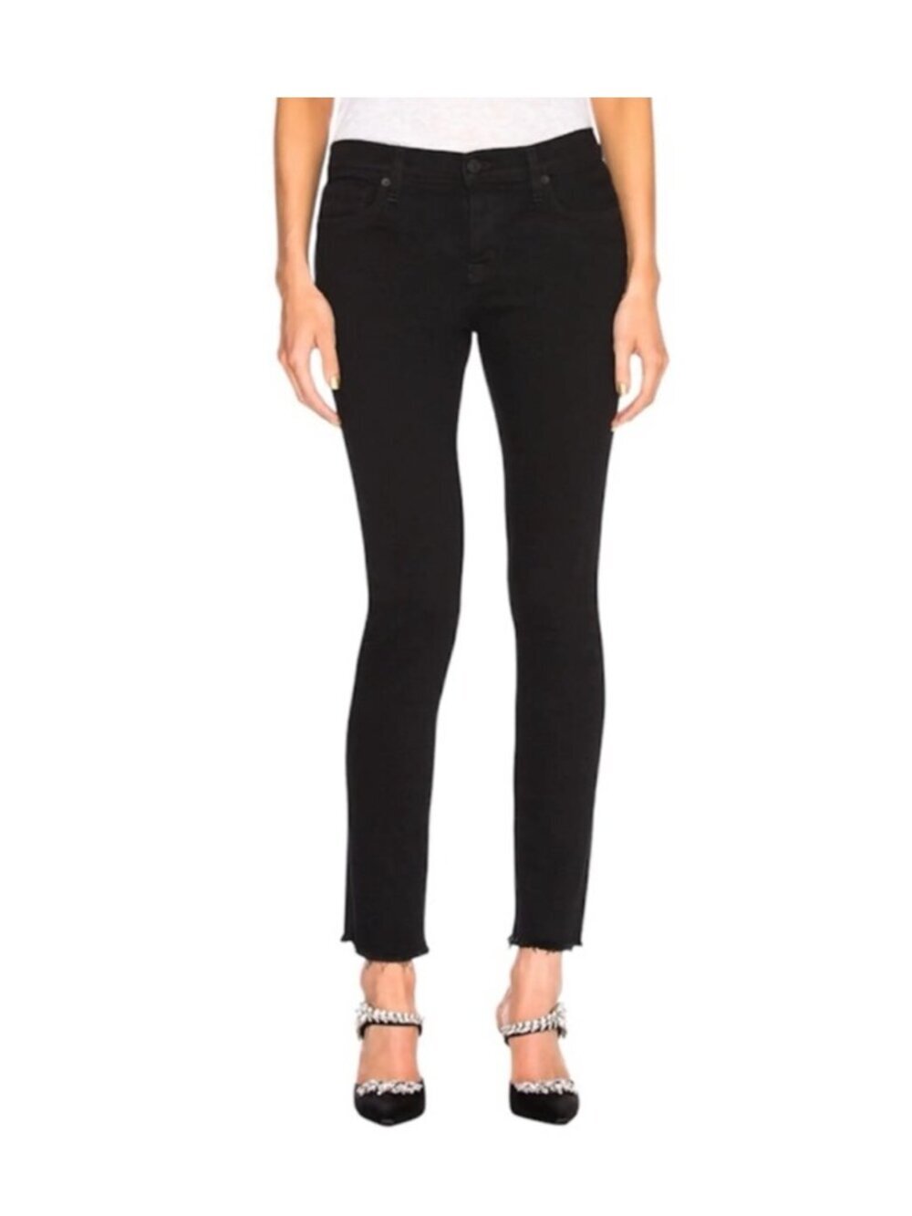 Nili Lotan High Rise Skinny in Jet Black size 29